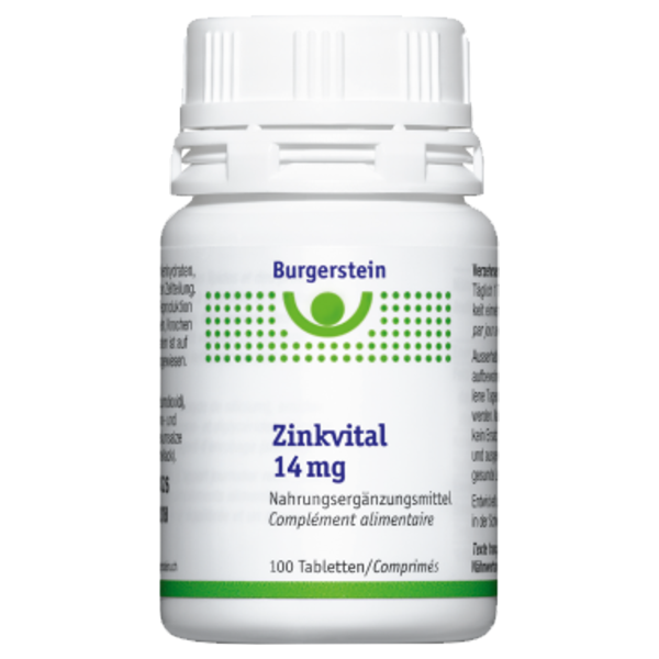 Burgerstein Zinkvital Tabletten 14 mg 100 Stück