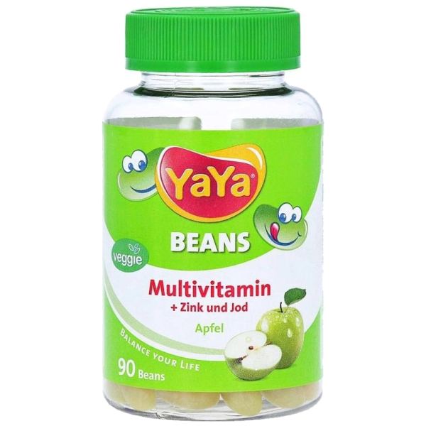 YAYA Beans Multivitamin + Zink und Jod Apfel
