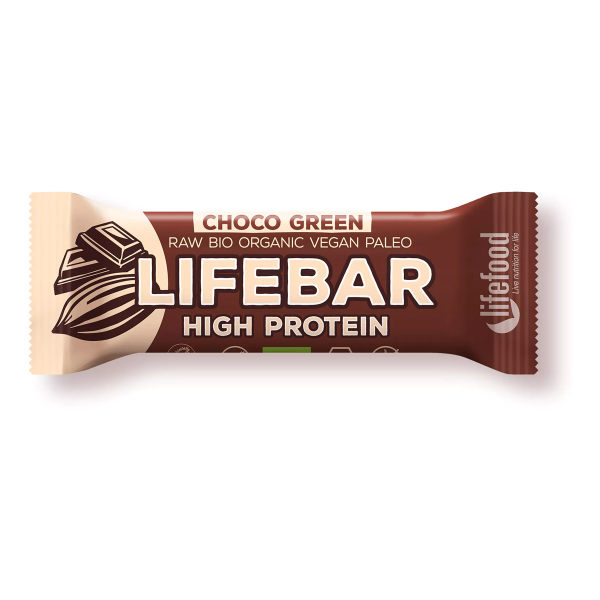 Lifebar Protein Choco Green Riegel bio