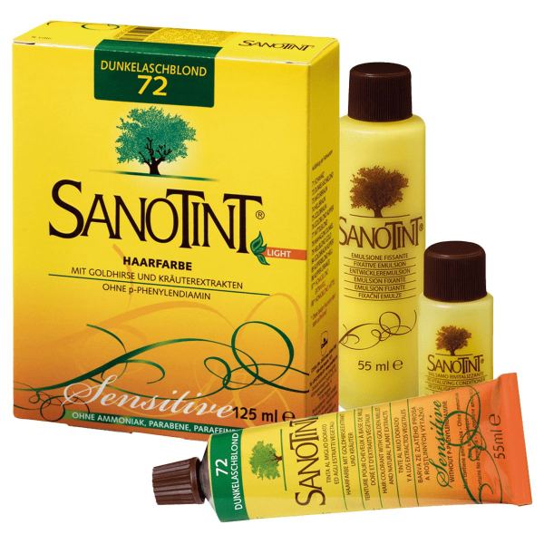 Sanotint Sensitive Haarfarbe 72 dunkelaschblond