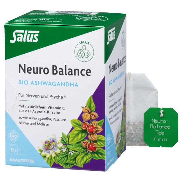Salus Neuro Balance Ashwagandha Tee Bio Beutel 15 Stück