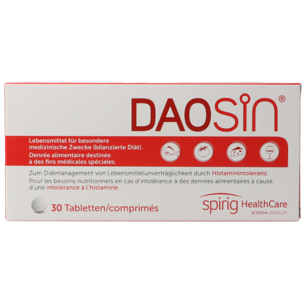 Daosin Tabletten bei Histaminintoleranz 30 Stück