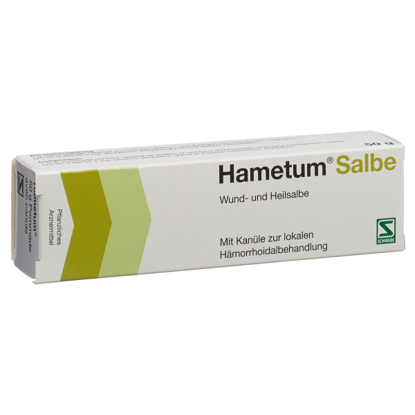 Hametum Salbe mit Kanüle zur lokalen Hämorrhoidalbehandlung