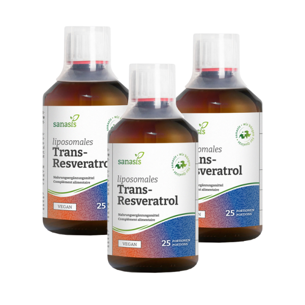 Sanasis Trans-Resveratrol liposomal 3 x 250 ml