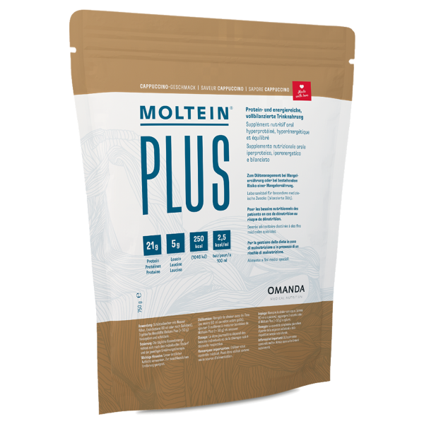 Moltein Plus 2.5 Cappuccino Beutel 750 g