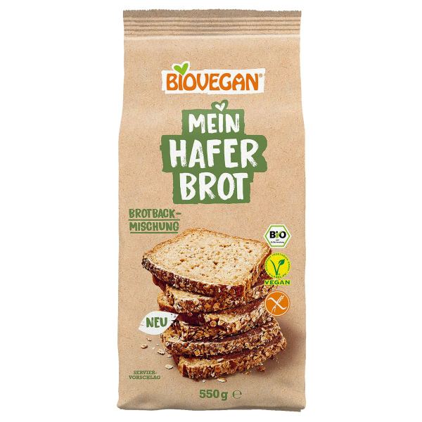 Biovegan Mein Hafer-Brot Brotbackmischung vegan 550 g