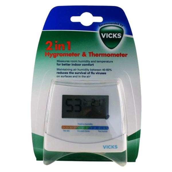 Vicks 2in1 Hygrometer & Thermometer