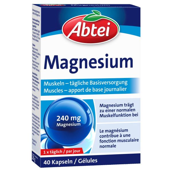 Abtei Magnesium für die normale Muskelfunktion