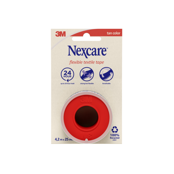 3M Nexcare Flexible Textile Tape 4.2 m x 25 mm Rolle