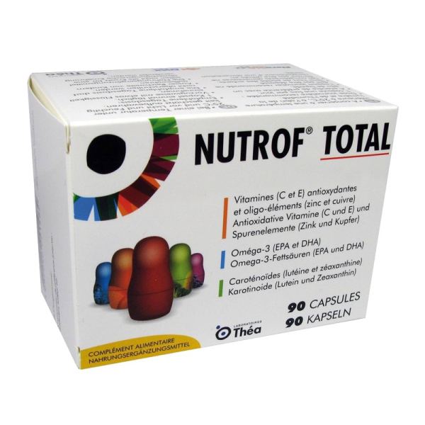 NUTROF Total Vit Spurene Omega 3 VitD3 90 Stück