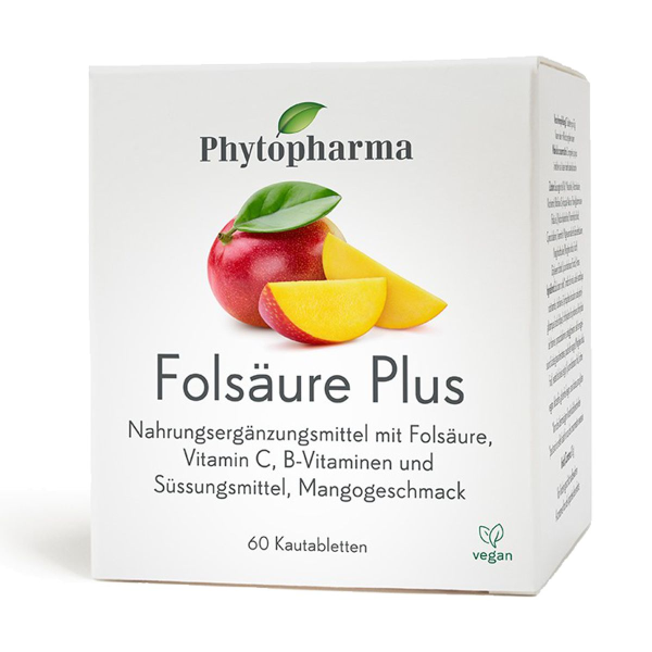 Phytopharma Folsäure Plus Kautabletten 60 Stück