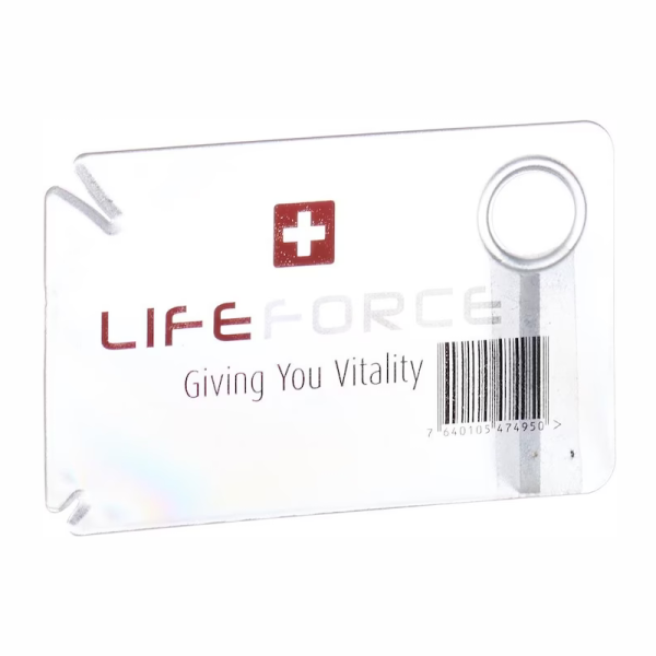 Lifeforce Sensolar Zeckenkarte mit Lupe