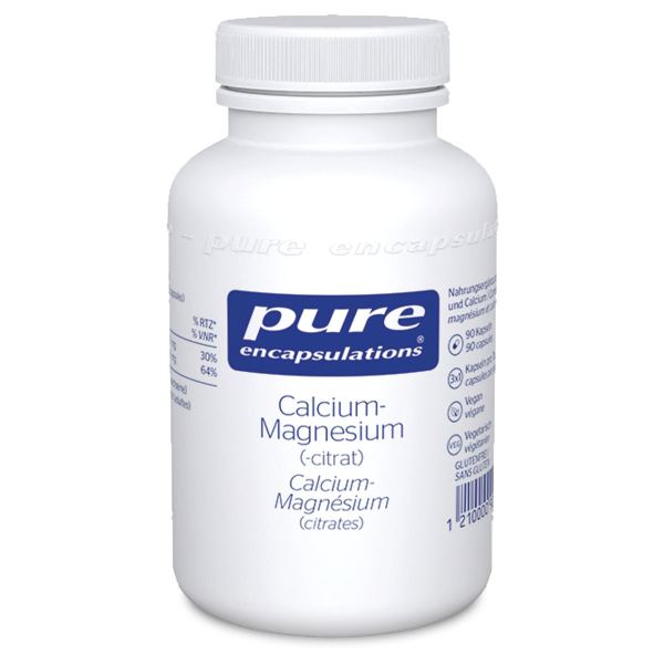 Pure Calcium-Magnesium (citrat) - Gut bioverfügbare Mineralstoff-Kombination