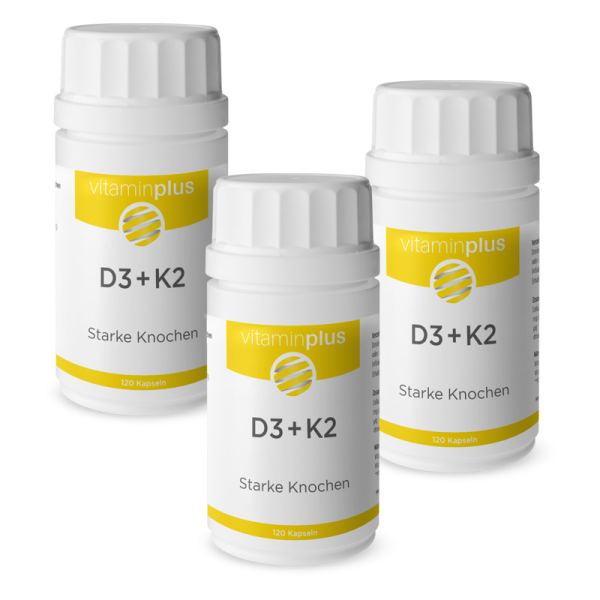 Vitaminplus Vitamin D3 + K2 Kapseln Angebot