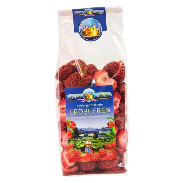 BioKing gefriergetrocknete Erdbeeren aus kontrolliert ökologischem Anbau