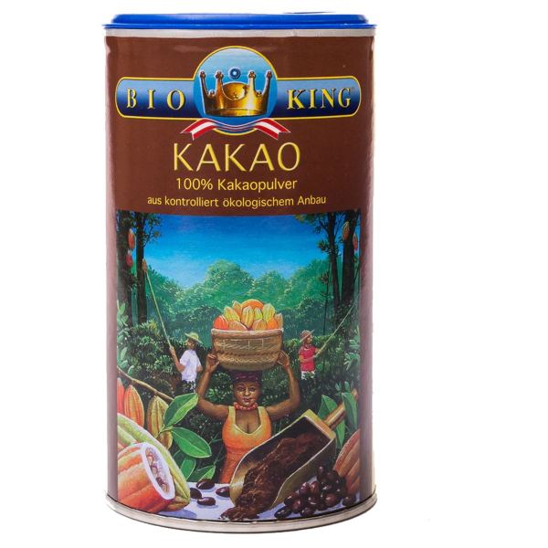 BioKing Kakao 100% Kakaopulver aus kontrolliert ökologischem Anbau