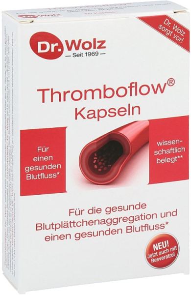 Dr. Wolz Thromboflow Kapseln für die gesunde Blutplättchenaggregation