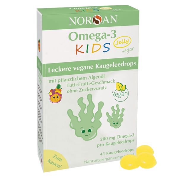 Norsan Omega-3 Kids vegan Jelly 120 Stück 