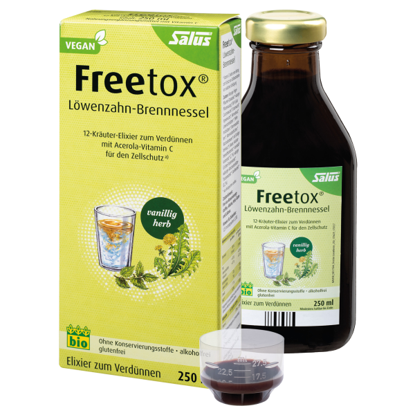 Salus Freetox Löwenzahn-Brennnessel Elixier Bio 250 ml