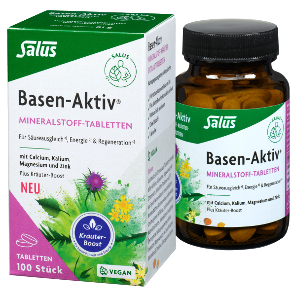 Salus Basen-Aktiv Mineralstoff Tabletten Glas 100 Stück