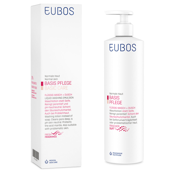 Eubos Seife liquid parfümiert rosa Dosierspender 400 ml