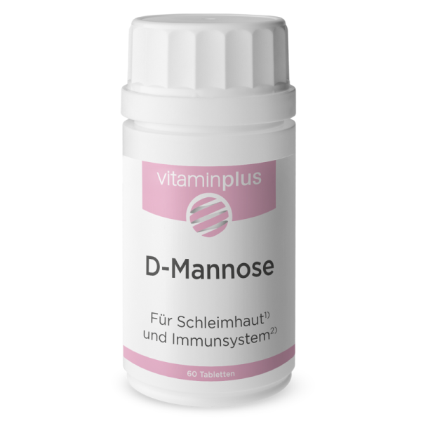 Vitaminplus D-Mannose Tabletten für Schleimhaut und Immunsystem