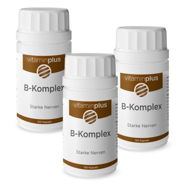 Vitaminplus B-Komplex Kapseln 3x 120 Stück