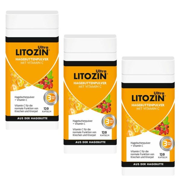 Litozin Hagebuttenpulver mit Vitamin C Trio Angebot