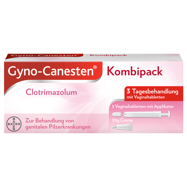 Gyno-Canesten Kombipack 3 Vaginaltabletten + 20 g Creme