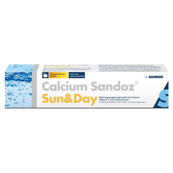 Calcium Sandoz Sun&Day mit Calcium, Vitamin C und E, Beta-Carotin