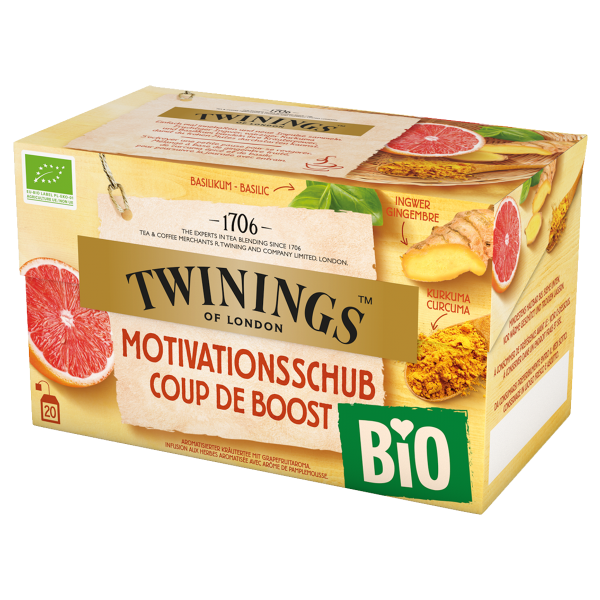 Twinings Motivationsschub Bio 20 Beutel à 2 g