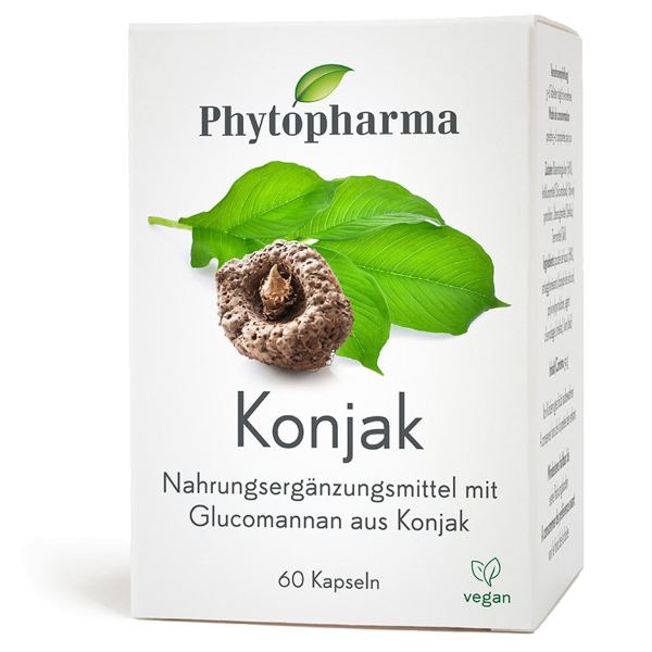 Phytopharma Konjak Kapseln Dose 60 Stück