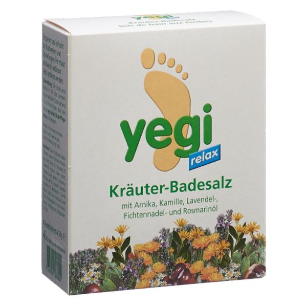 Yegi Relax Kräuter Fussbadesalz 4 Beutel 50 g