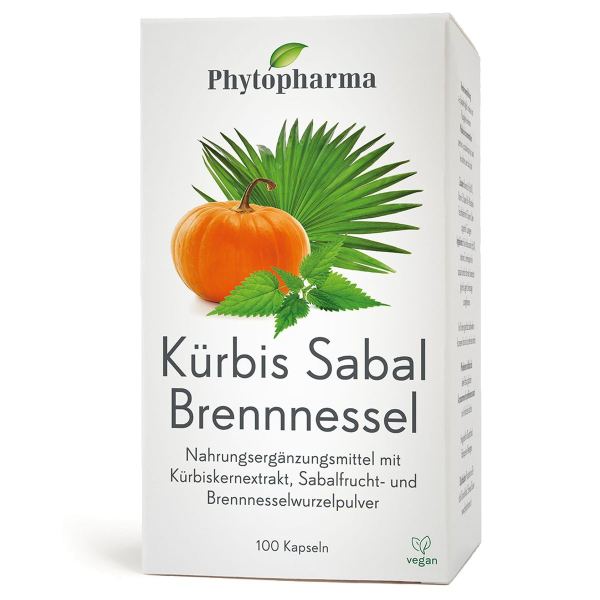 Phytopharma Kürbis Sabal Brennnessel Kapseln 100 Stück