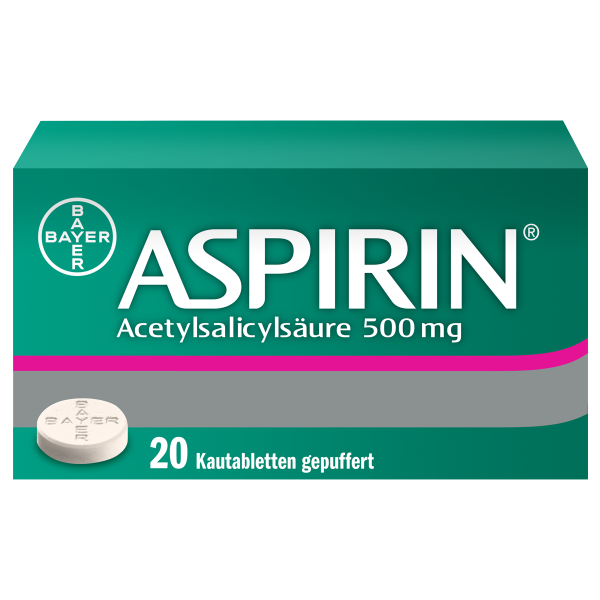 Aspirin Kautabletten 500 mg 20 Stück