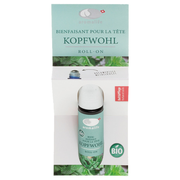 Aromalife Kopfwohl Roll-on Pfefferminze 10 ml