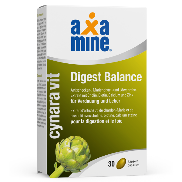 Axamine Digest Balance mit Artischocken und Mariendistel für Verdauung und Leber