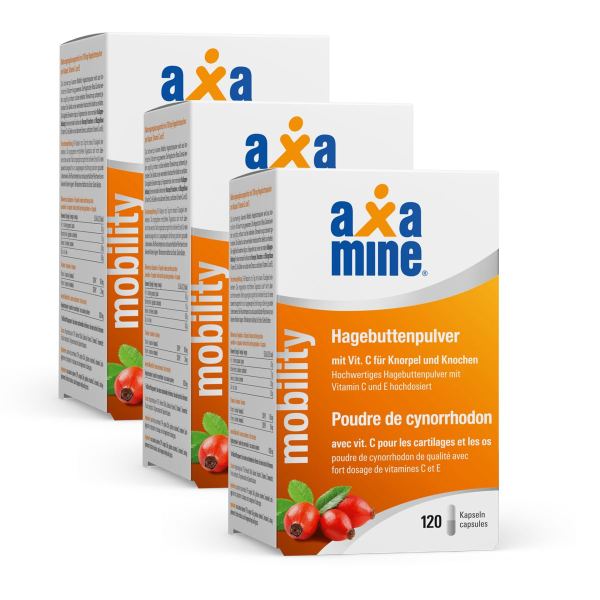 Axamine Hagebuttenpulver Trio-Angebot
