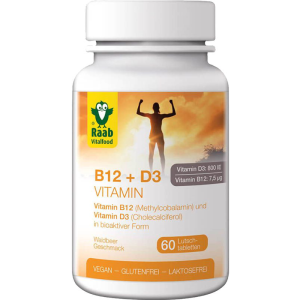 Raab Vitamin B12 + D3 Lutschtabletten 60 Stück