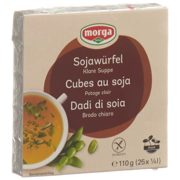 Morga Sojawürfel Klare Suppe mit Meersalz