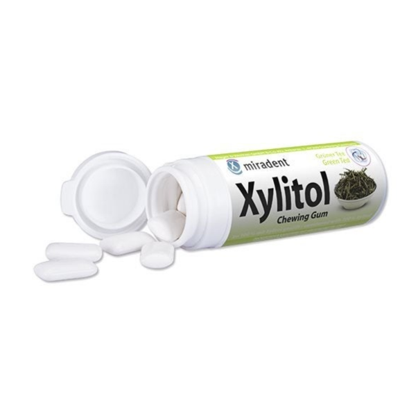 Miradent Xylitol Dental Kaugummi Grüner Tee