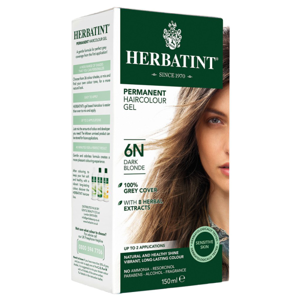 HERBATINT Haarfärbegel 6N Dunkelblond 150 ml