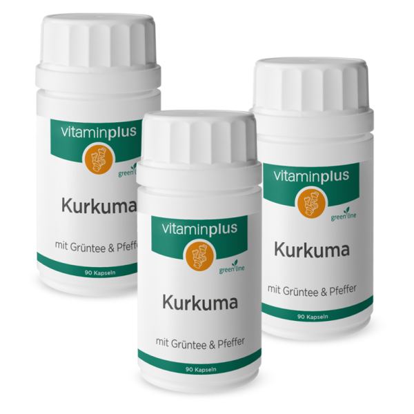 Vitaminplus greenline Kurkuma Kapseln 3x 30 Stück