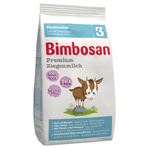 Bimbosan Premium Ziegenmilch 3 refill Beutel 400 g
