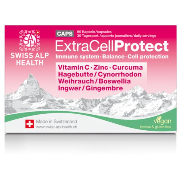 ExtraCell Protect Immun mit Vitamin C, Zink, Kurkuma, Hagebutte, Weihrauch und Ingwer