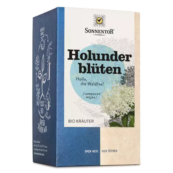 SONNENTOR Holunderblüten Tee Beutel 18 Stück