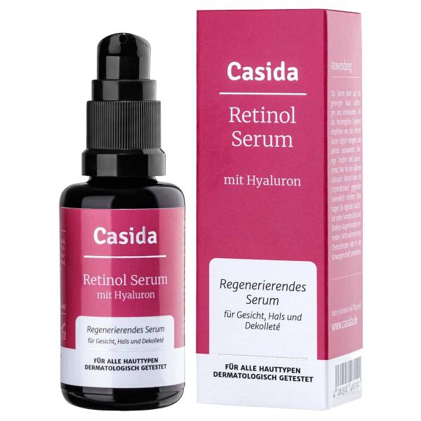 Casida Retinol Serum mit Hyaluron Dispenser 30 ml
