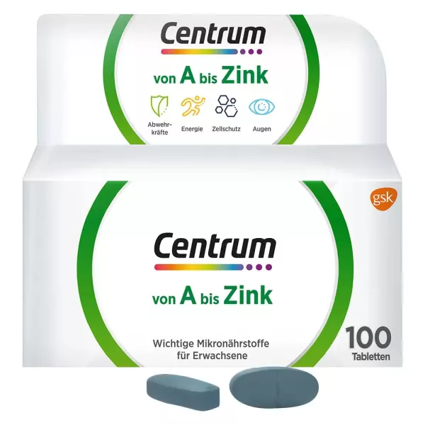 Centrum A bis Zink 100 Tabletten