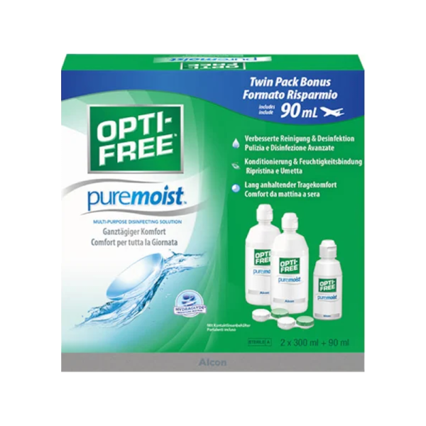 Opti Free PureMoist Lösung 2 x 300ml + 90 ml