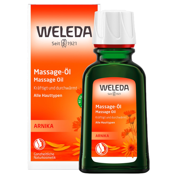 Weleda Arnika Massage-Öl kräftigt und durchwärmt, für alle Hauttypen